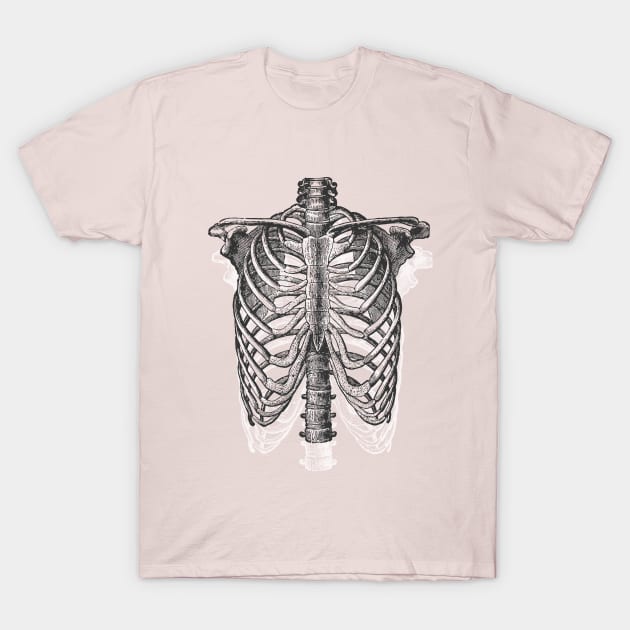 Anatomical Ribcage •  Pastel Goth T-Shirt by Rike Mayer